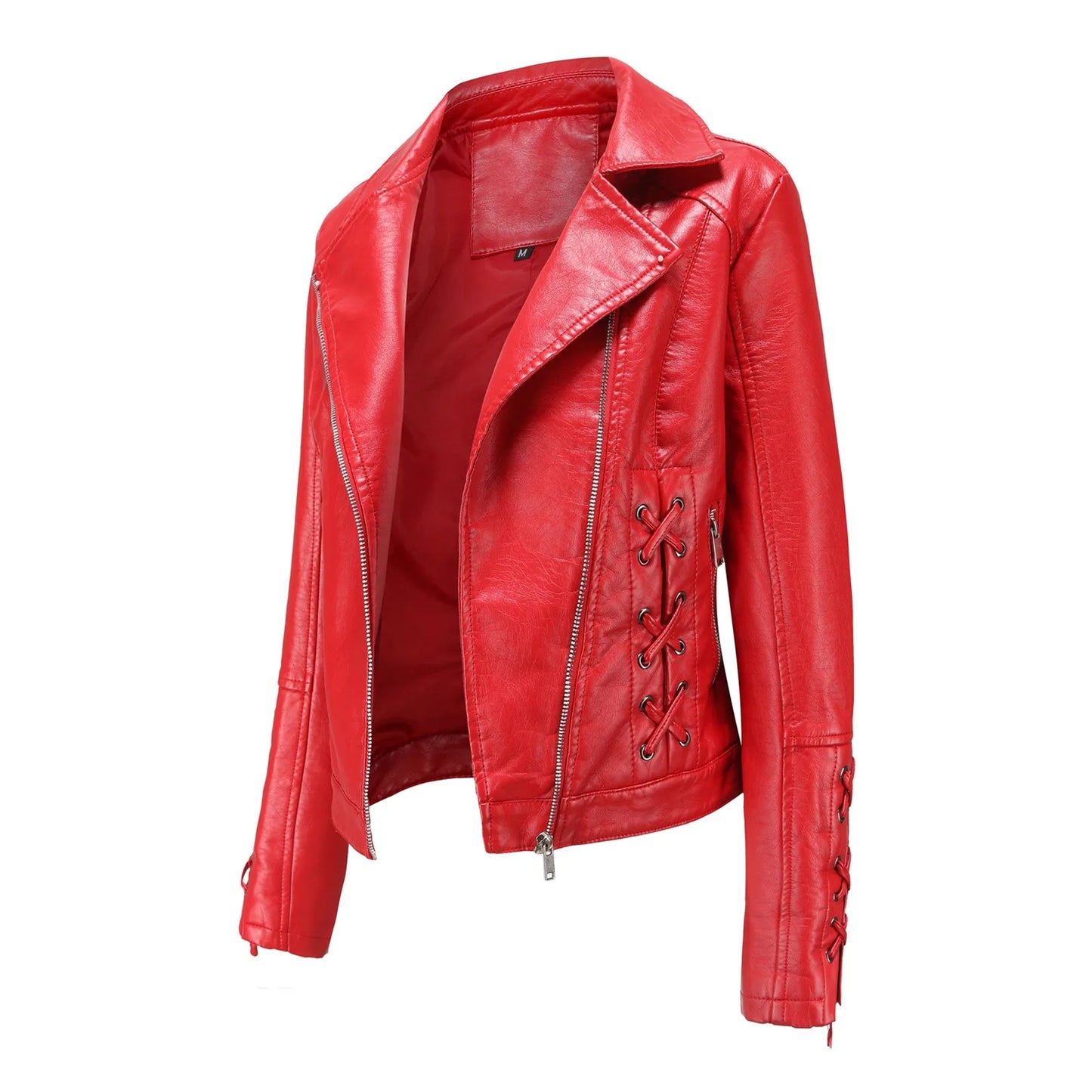 High-quality Zipper Casual Women Leather Jacket