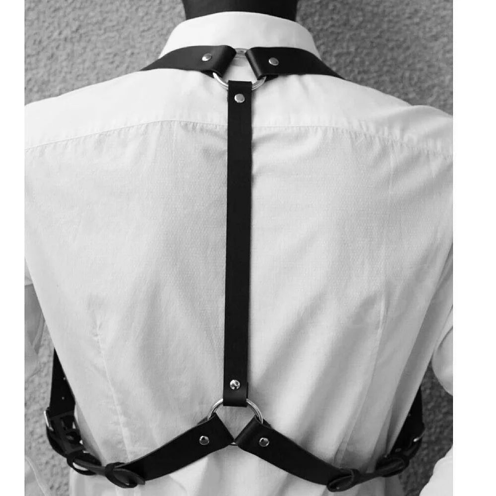 Leather Bdsm Strap Erotic Vest